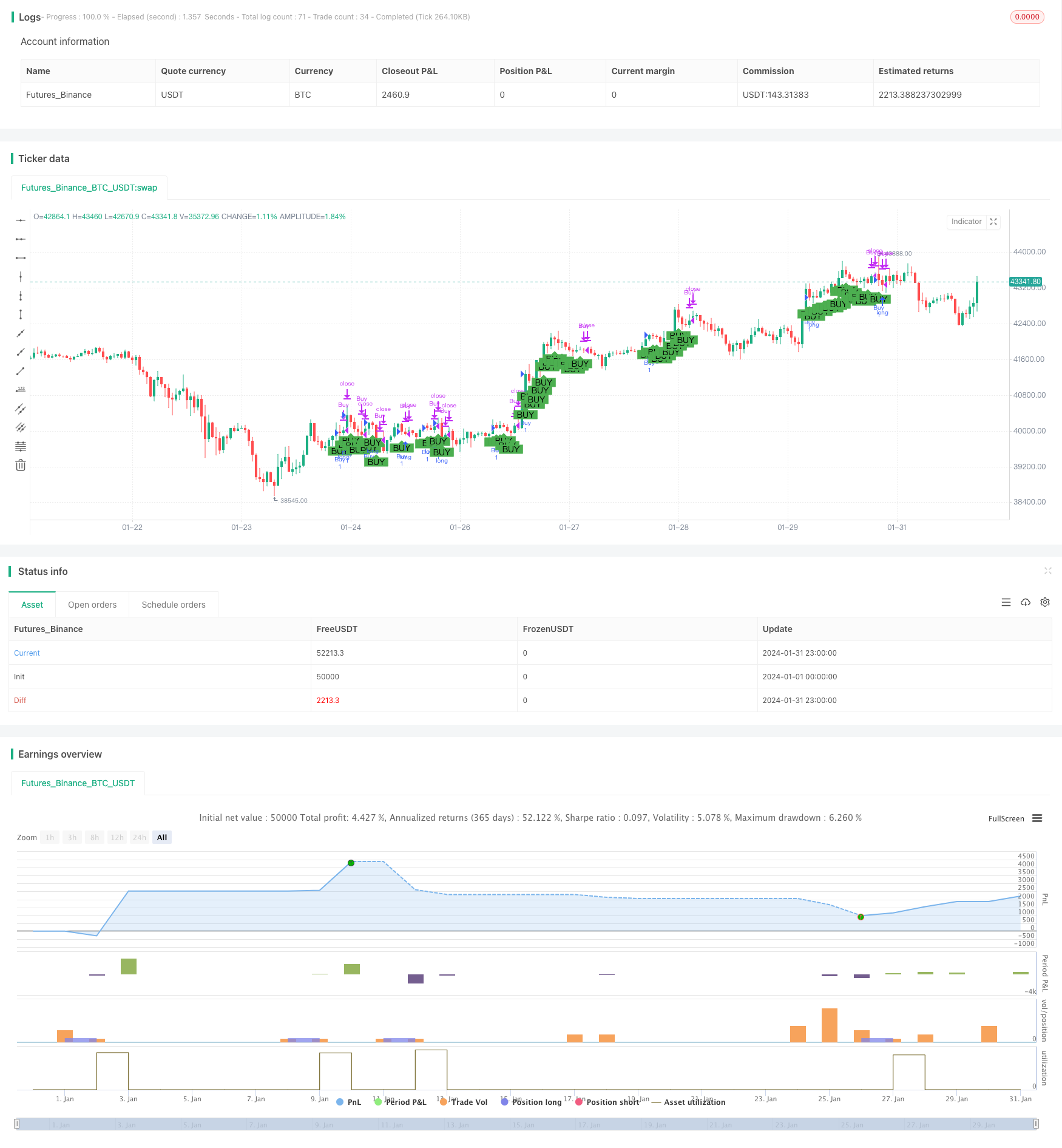 综合多空自动期货交易策略