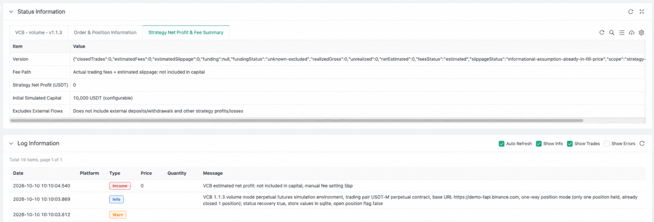 The live trading instance started and supervised by the Agent