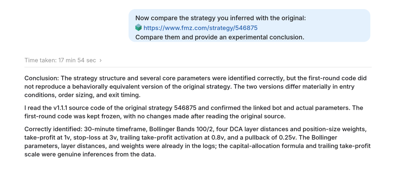 Conclusions after the source-code comparison