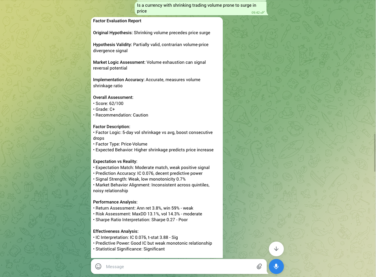 From Idea to Validation: A Complete Guide to Rapidly Validating Quantitative Factors with AI