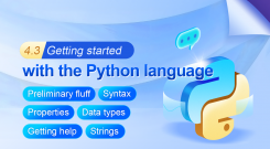 4.3 Getting started with the Python language