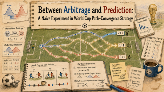 Between Arbitrage and Prediction: A Naive Experiment in a World Cup Path-Convergence Strategy