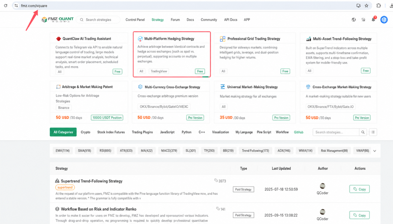 Copy-trading / lead-trading strategy