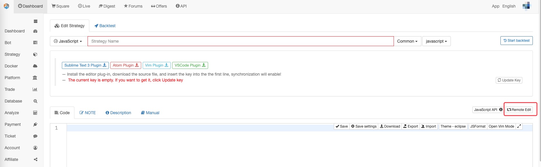 FMZ API Instructions