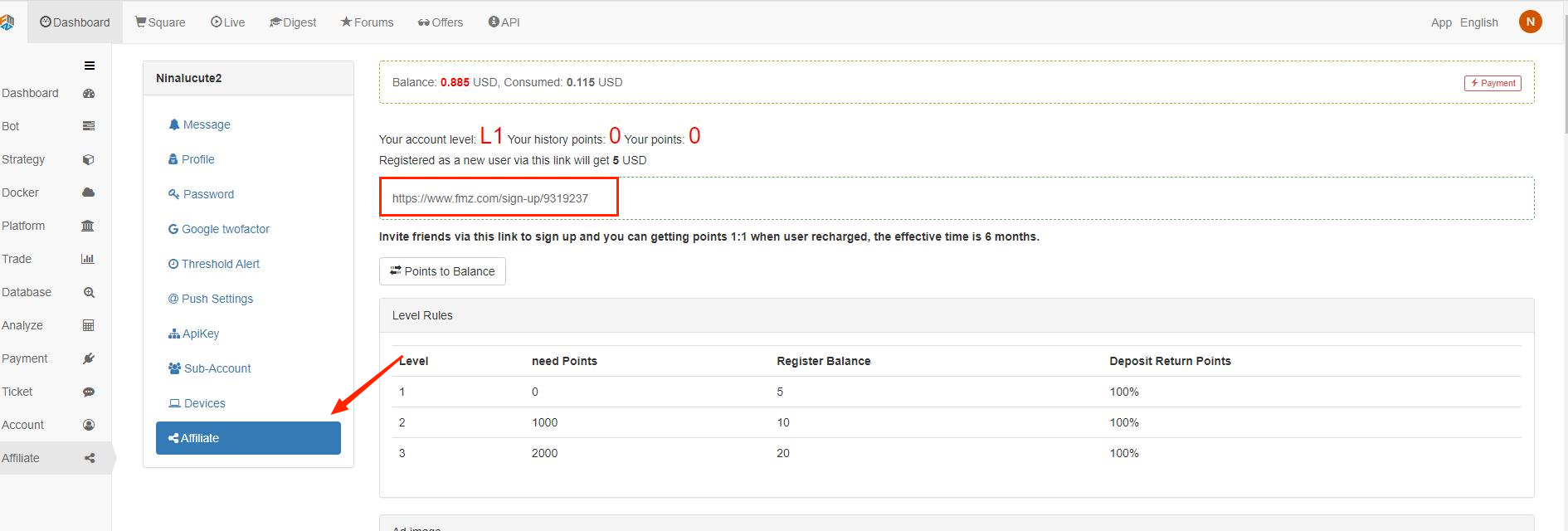 FMZ Feedback to New and Old Users by Affiliation