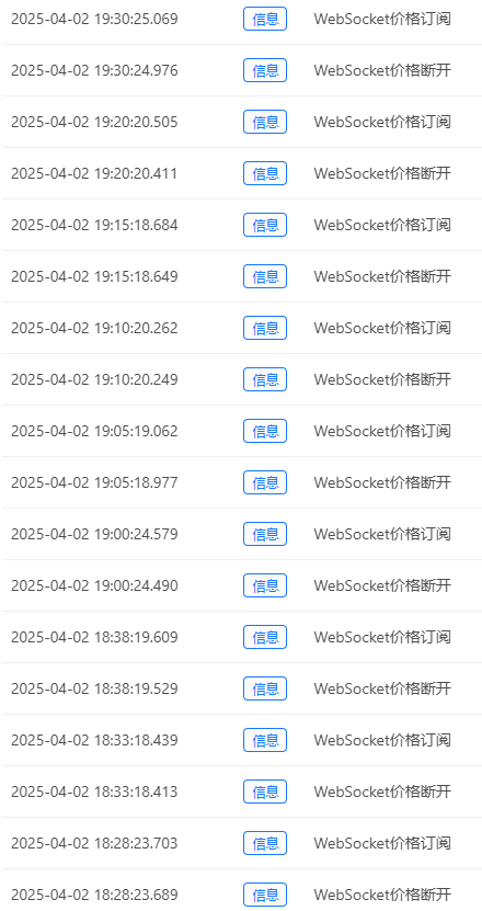 Websocket频繁中断，有大佬知道原因吗？